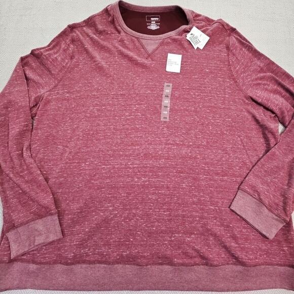 Sonoma Goods for Life Super Soft Crewneck Tee Size 4XB Long Sleeve Brick Red NWT - Picture 4 of 16